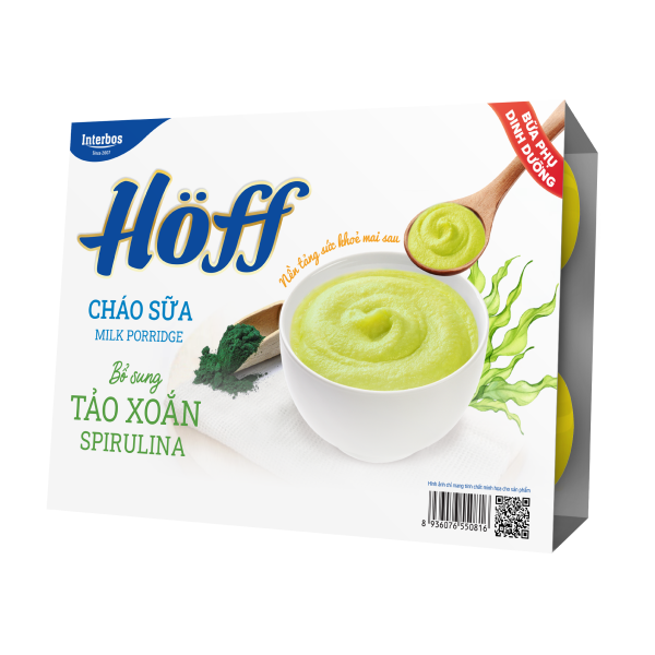 Cháo sữa Tảo xoắn Spirulina Hoff