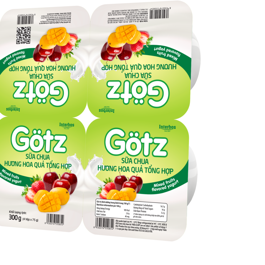 Sữa chua Gotz hương hoa quả tổng hợp