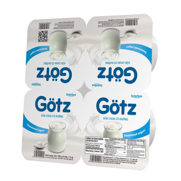 Sữa chua ăn Gotz có đường 75g