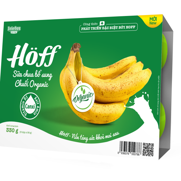 Sữa chua Chuối Organic Hoff