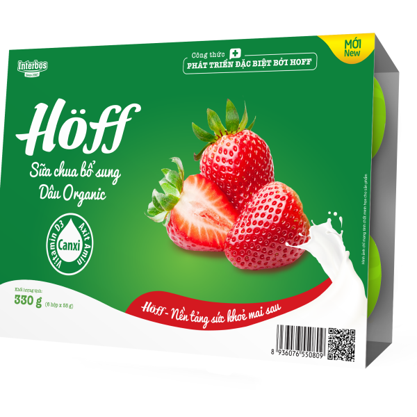 Sữa chua Dâu Organic Hoff