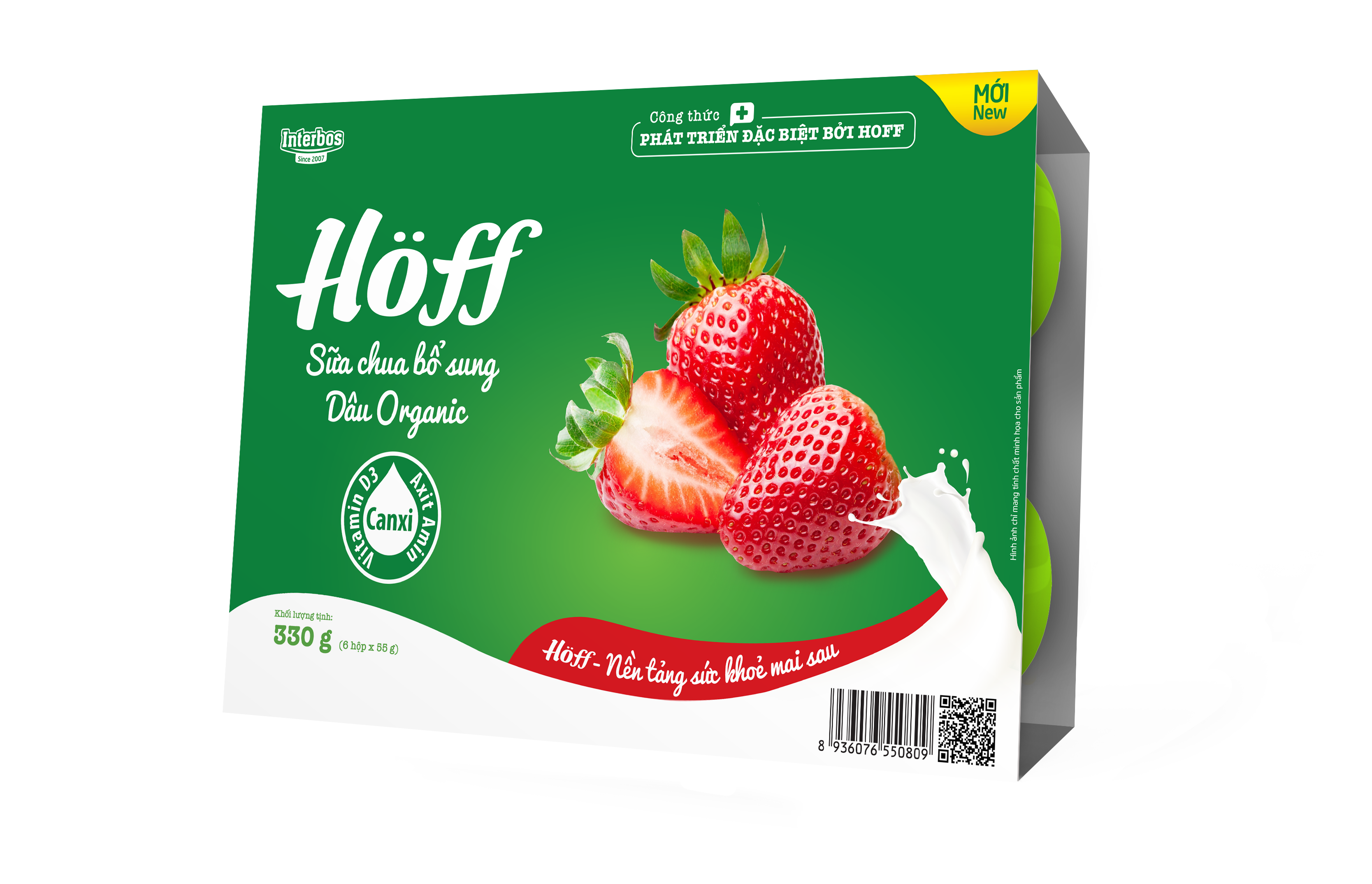 Sữa chua Dâu Organic Hoff
